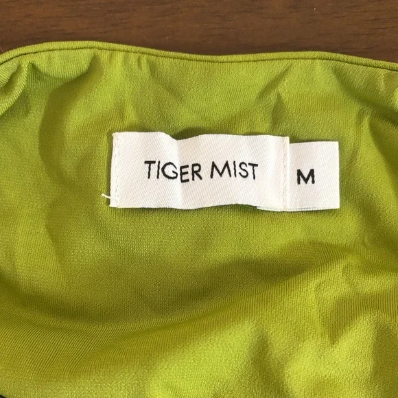 Backless Tiger Mist Green Dress - Picture 2 of 4